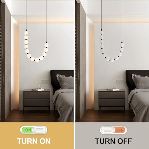 U-Curved Linear Chandelier - 150cm (Adjustable)