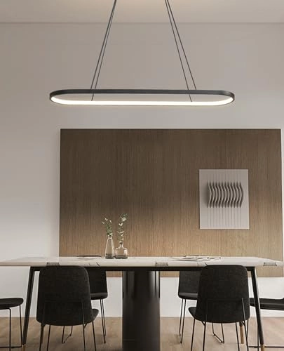 Hanging Dining Table Oval LED Lamp - 200 cm