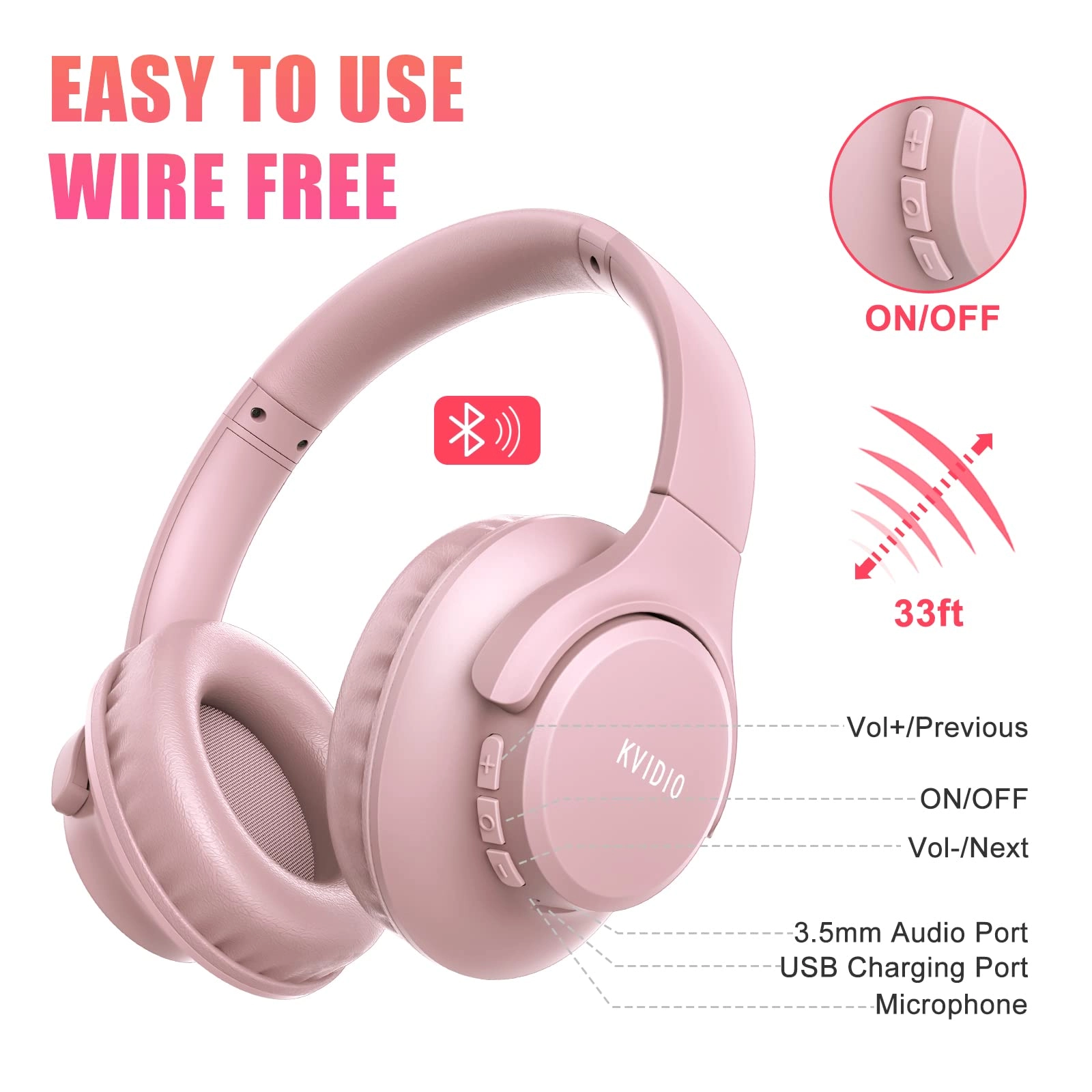 Bluetooth Headphones Wireless Headphone
