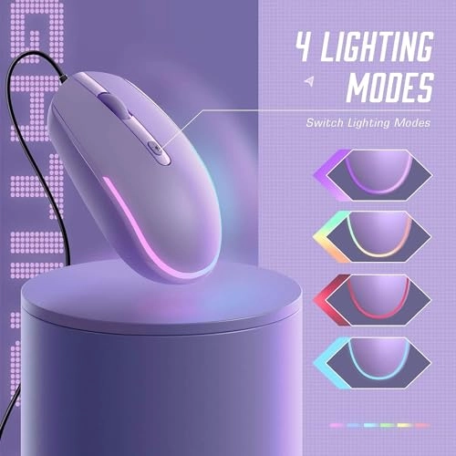 Wired LED RGB Backlit Mouse - USB