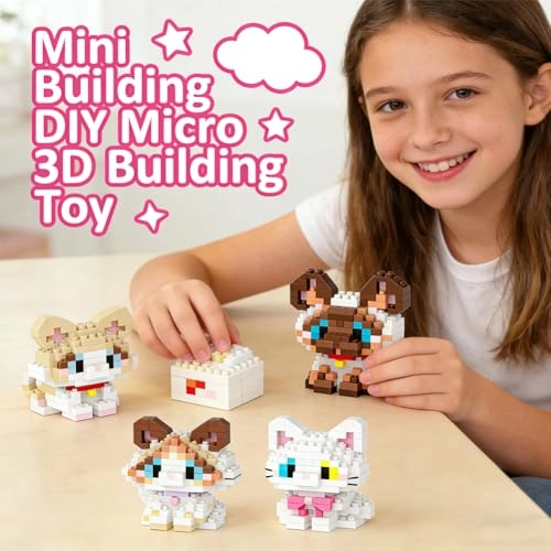 Cat Building Blocks - 4 pcs