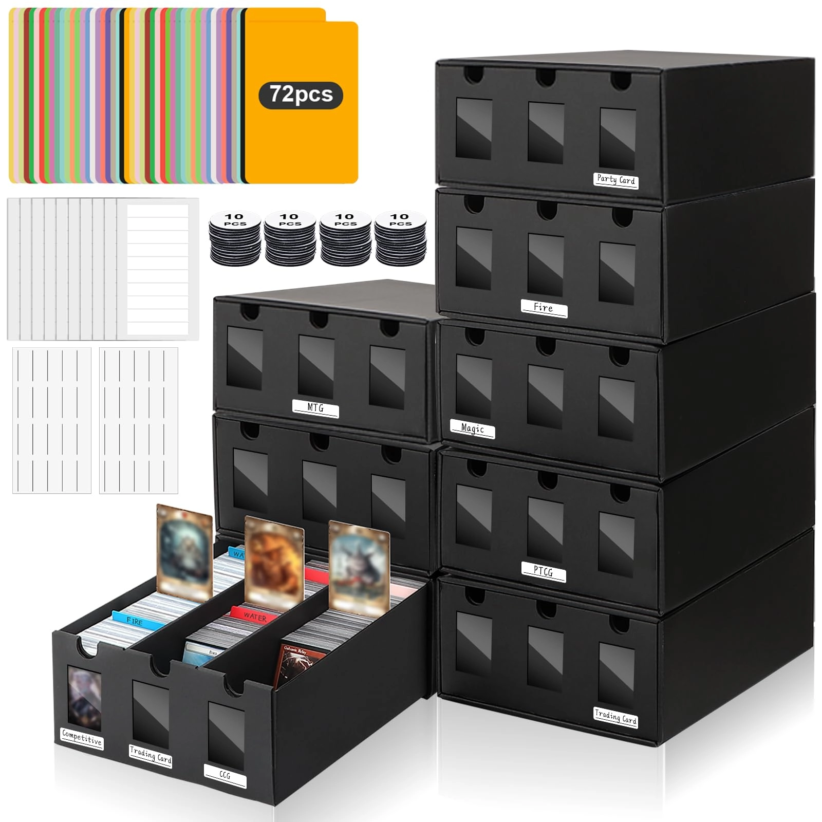 AOBOPLE Trading Card Storage Box - 24000+ pcs
