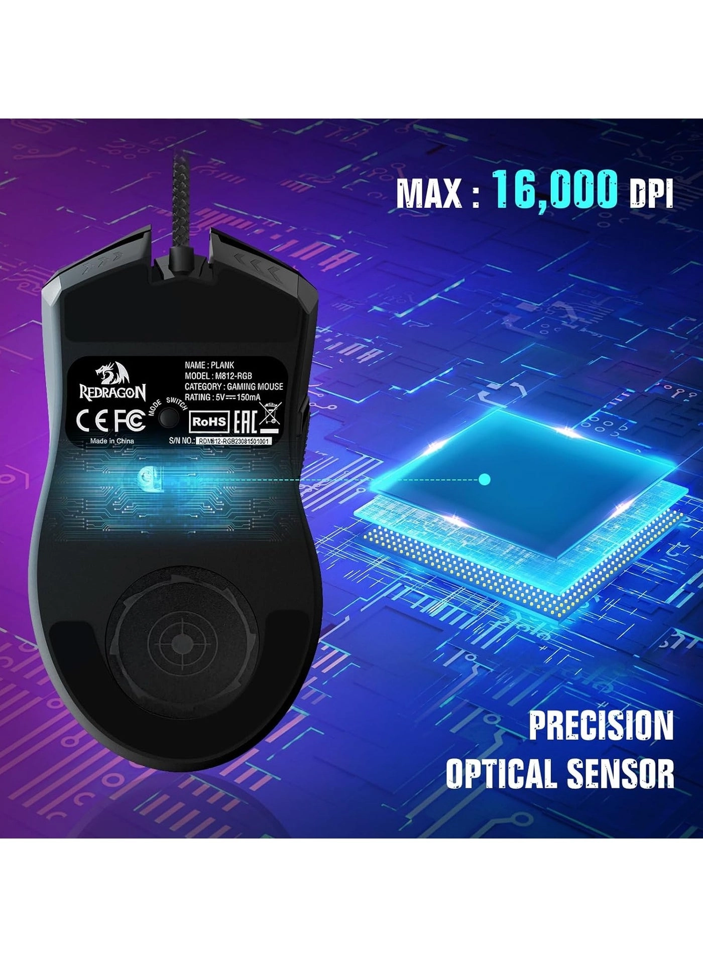 M812-RGB Mouse - Wired