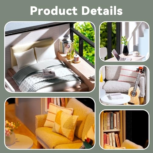 Wooden DIY Dollhouse Kit - Meet Happiness 1:32