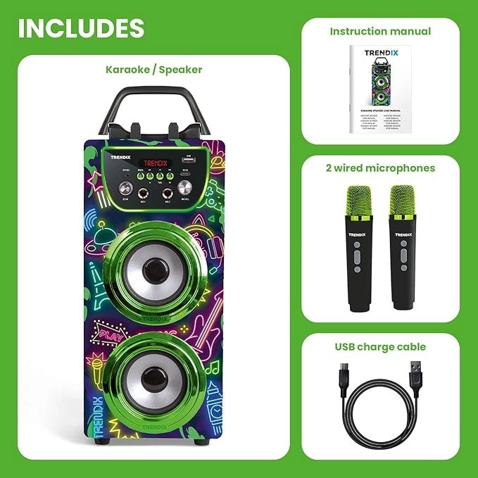 Trendix Neon World Karaoke Machine - 5 to 14 years