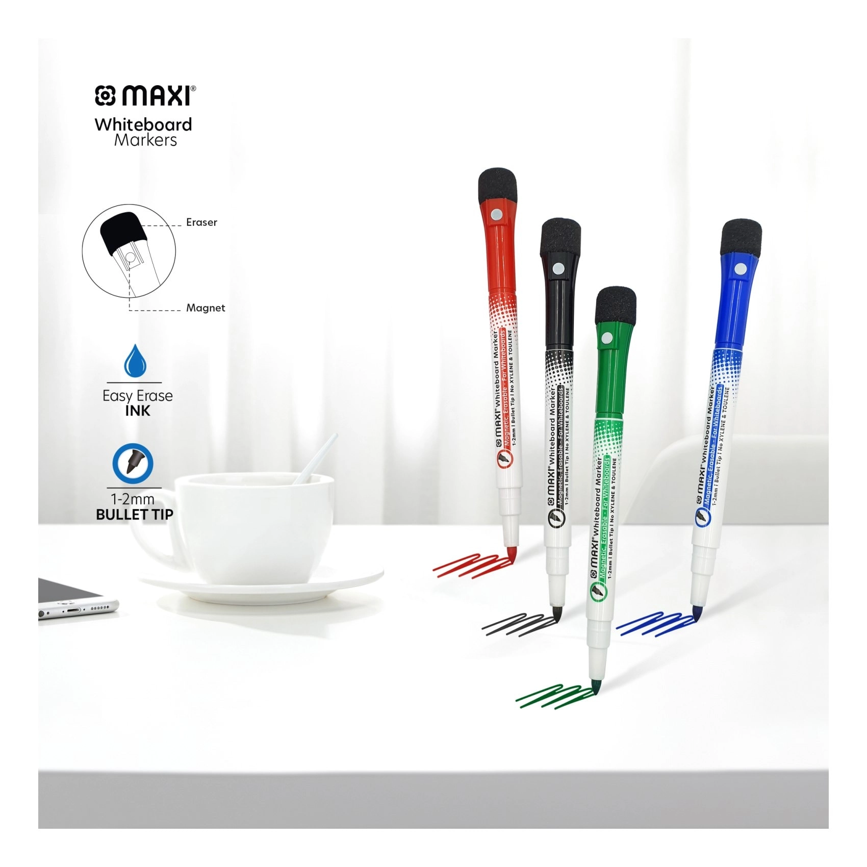 Whiteboard Marker - 1-2mm Bullet Tip