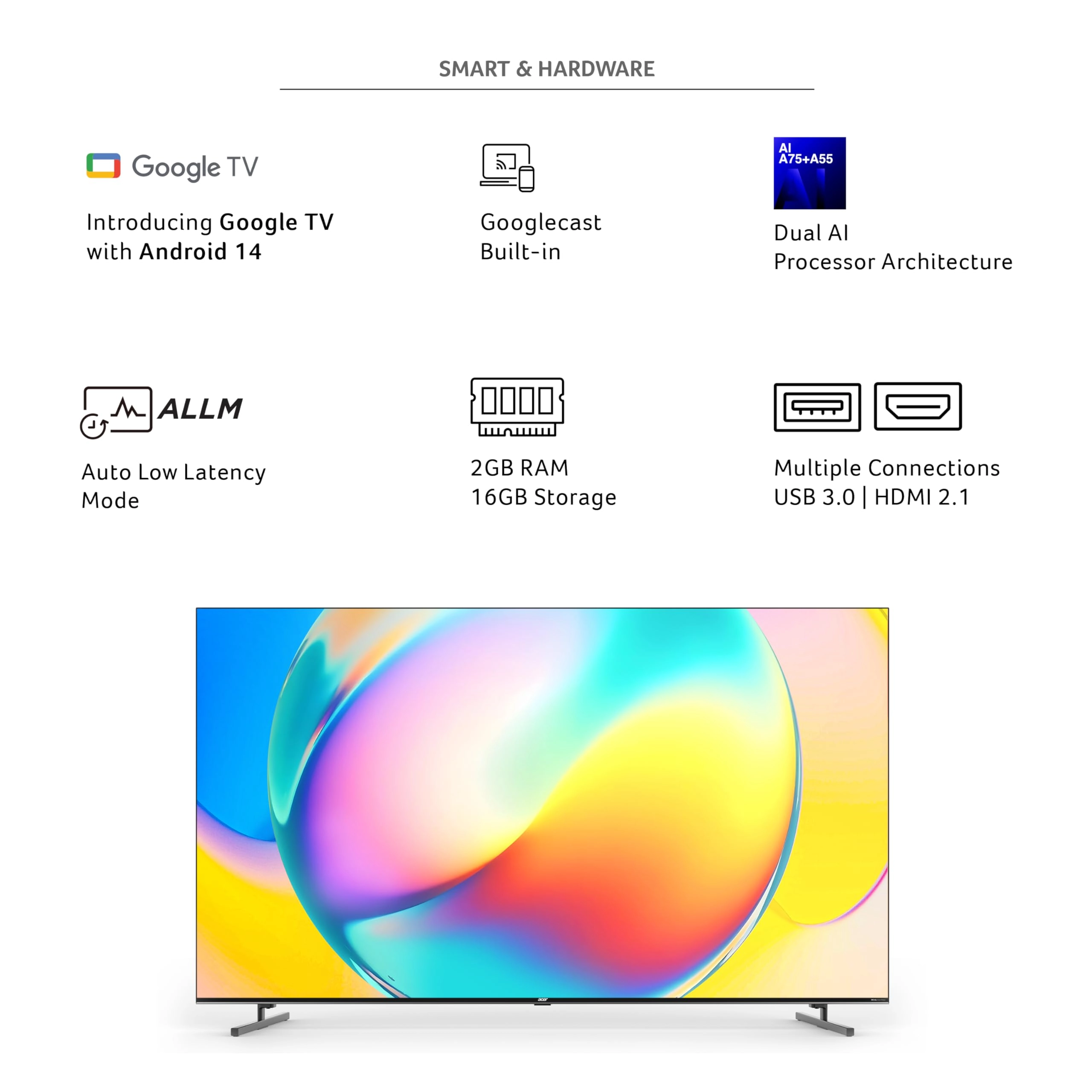 AR65QDXGU2875AT - 65 inches