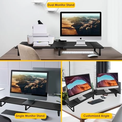 Dual-Monitor Stand - 2 Monitors 55 inch