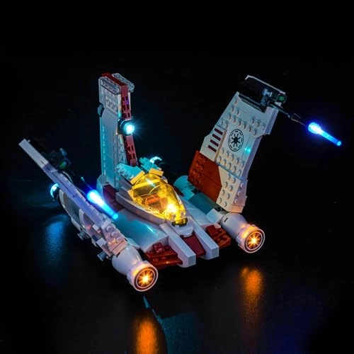 LED Light Set Compatible with 75432 V-19 Torrent Starfighter - USB & Battery Powered