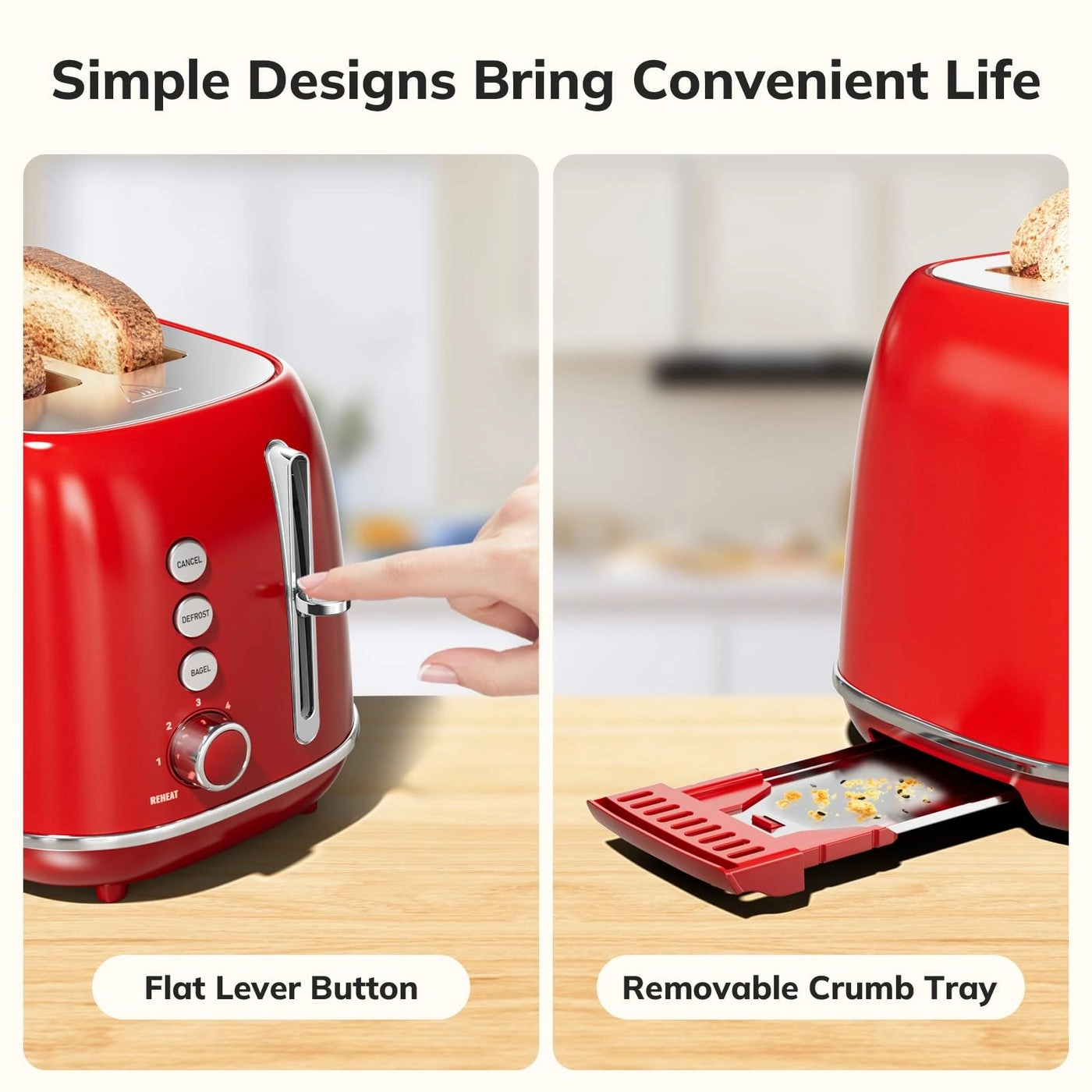 Smart Touch Screen Toaster - 2 Slice