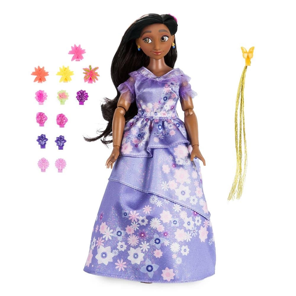 Disney Store Isabela Hair Play Doll - 50% PVC / 22% ABS / 15% PP / 13% other materials 16 hair accessories