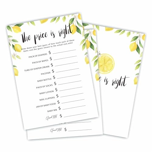 Popin Bottle Baby Shower Game Cards - 30 piece(s)