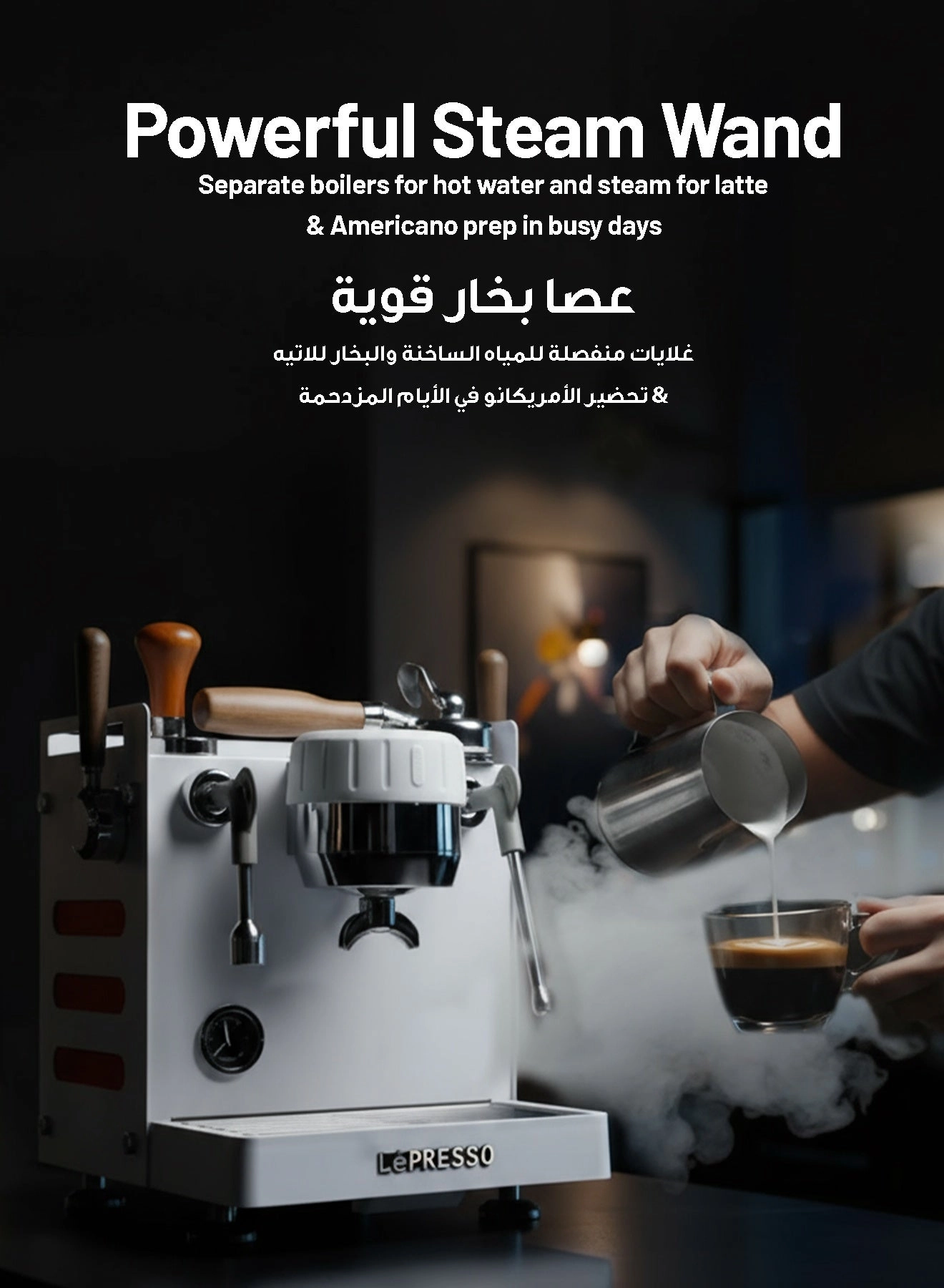 Bellissimo Triple Boiler - Dual Italian Pump External Bottled Water Connection