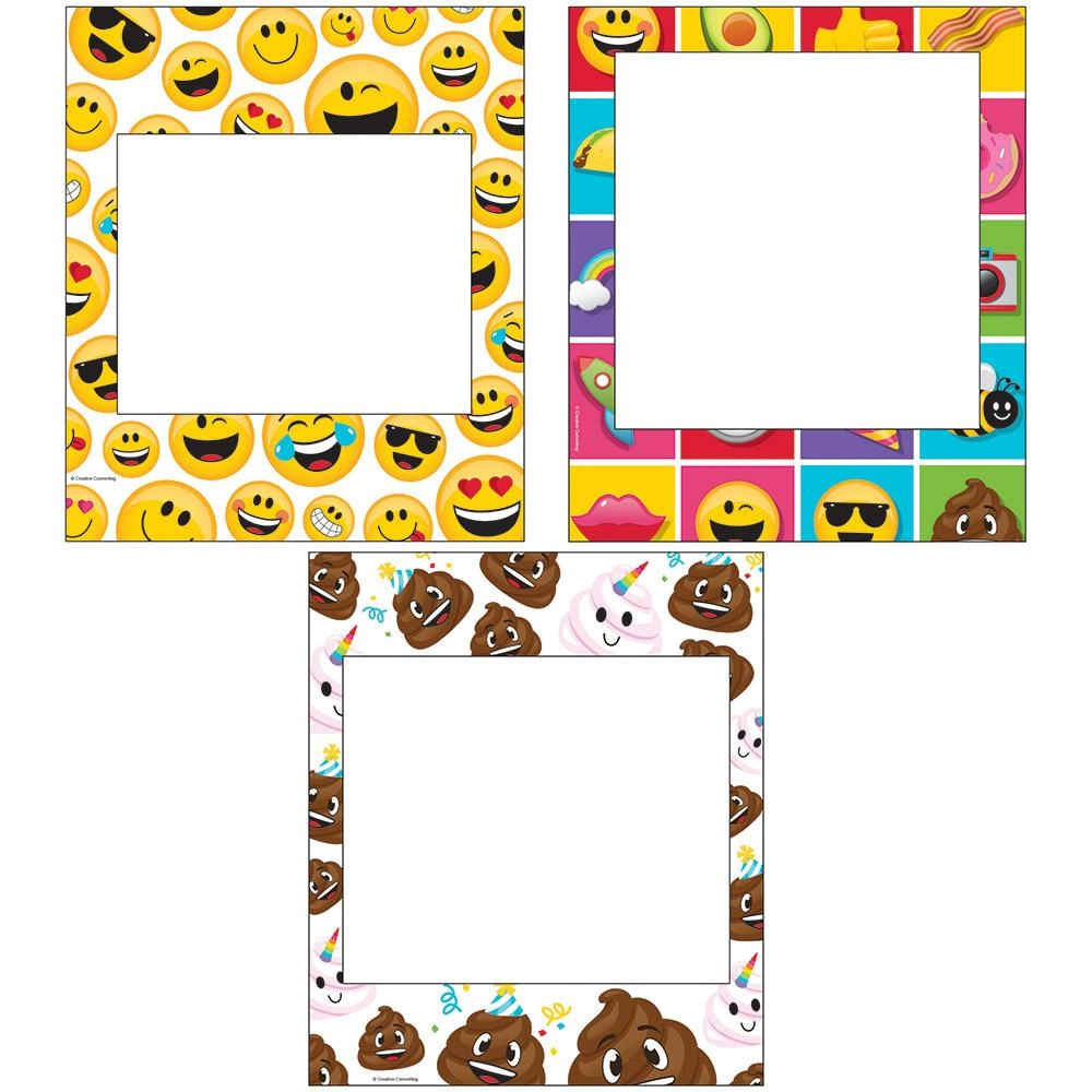 CREATIVE CONVERTING Emojions Photo Frame - 14X12In 3pcs