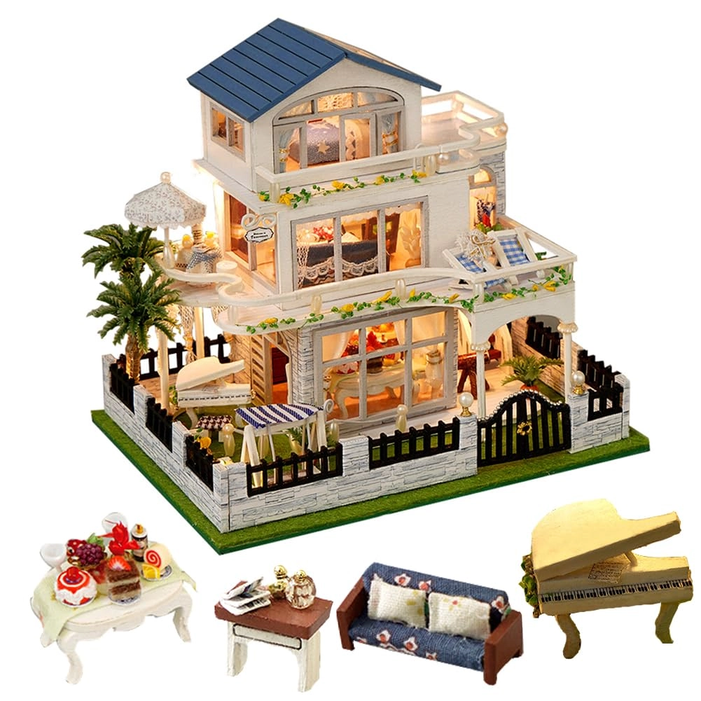 Miniature Wooden Dollhouse