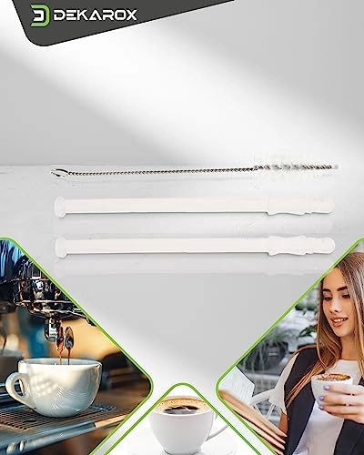 Milk Tube - 165 mm white + Cleaning Brush