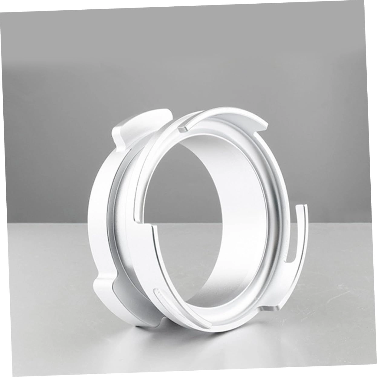 coffee dosing ring - 58mm Silver