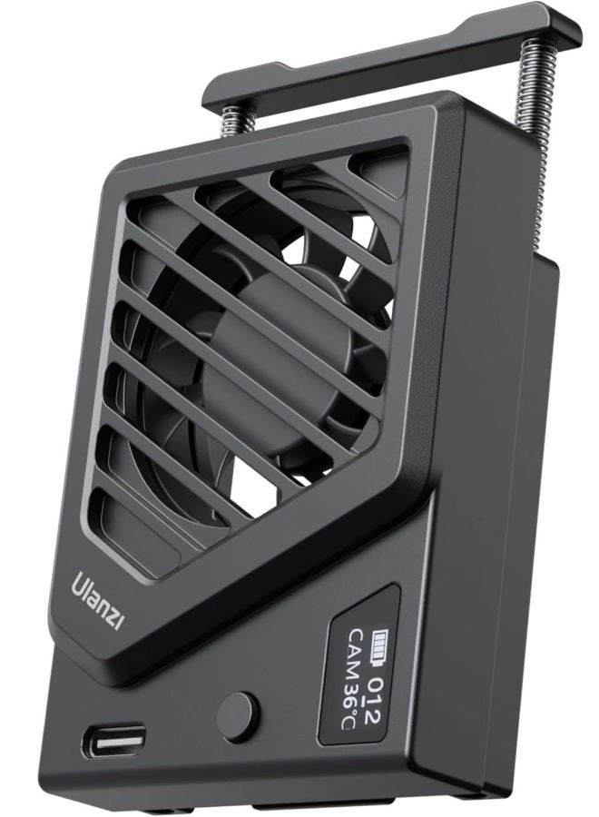 Ulanzi Camera Cooling Fan - Mini Spring Telescopic Mount Type-C Charging Port