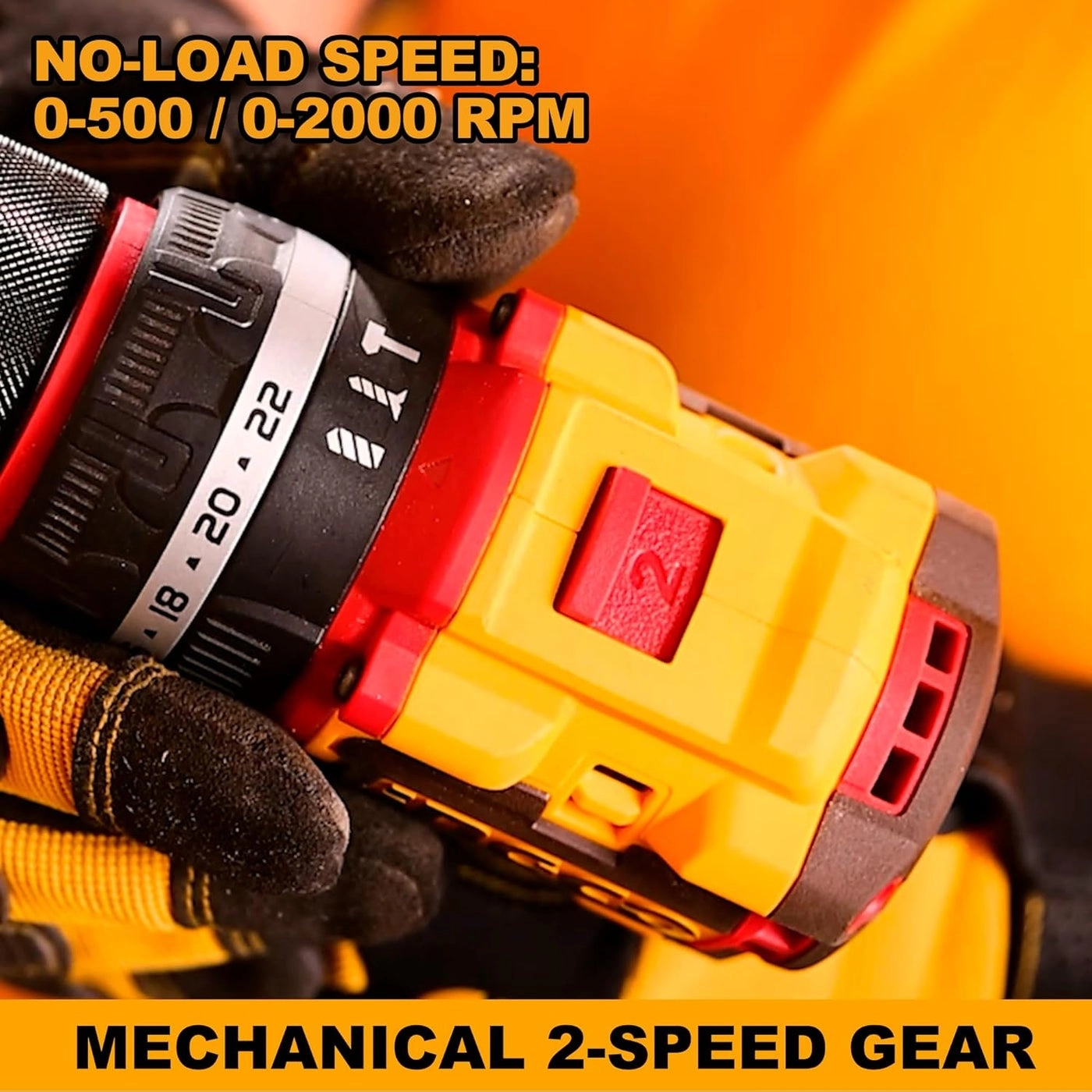 20V Cordless Impact Drill - 2x2.0Ah