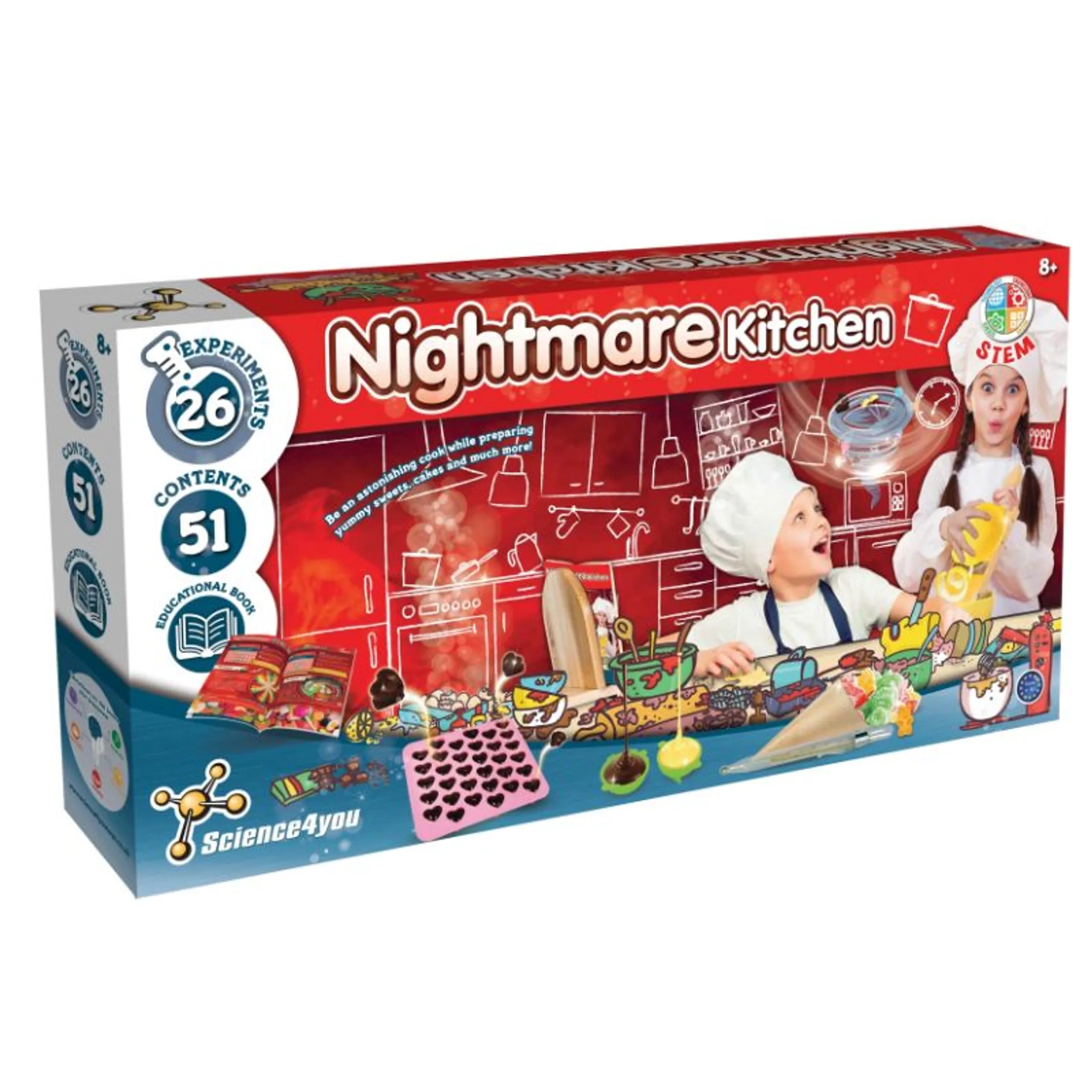 Science4You Nightmare Kitchen Science - 8 years+ 57 pieces