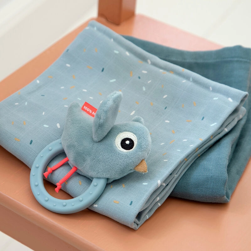 Sensory Rattle With Teether - 0 month(s) Birdee