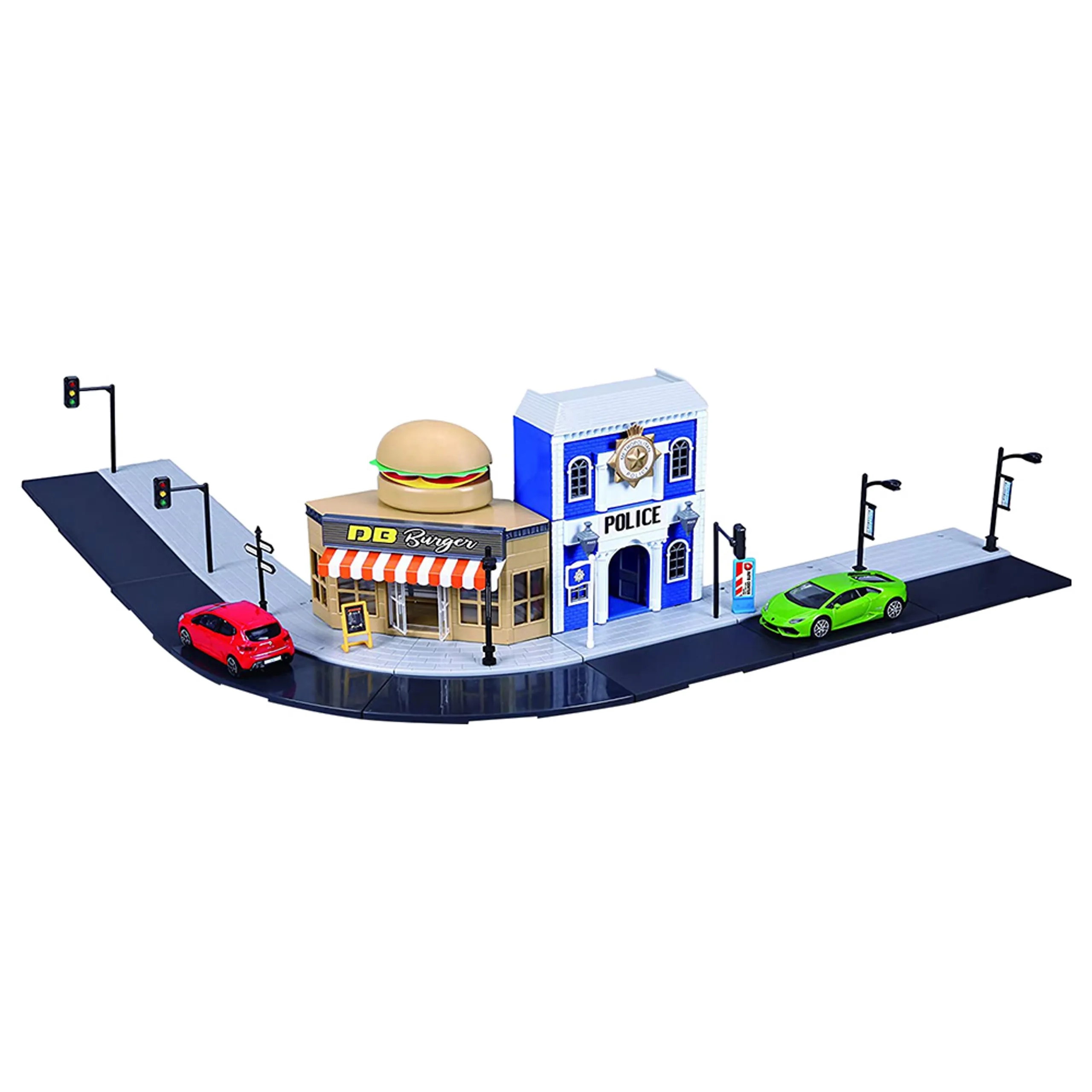 BBurago Intl Street Fire City Deluxe Playset - 1:43