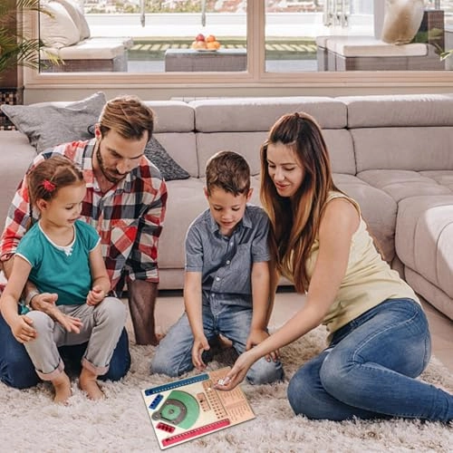Baseball Dice Game - Wooden Chessboard+beads