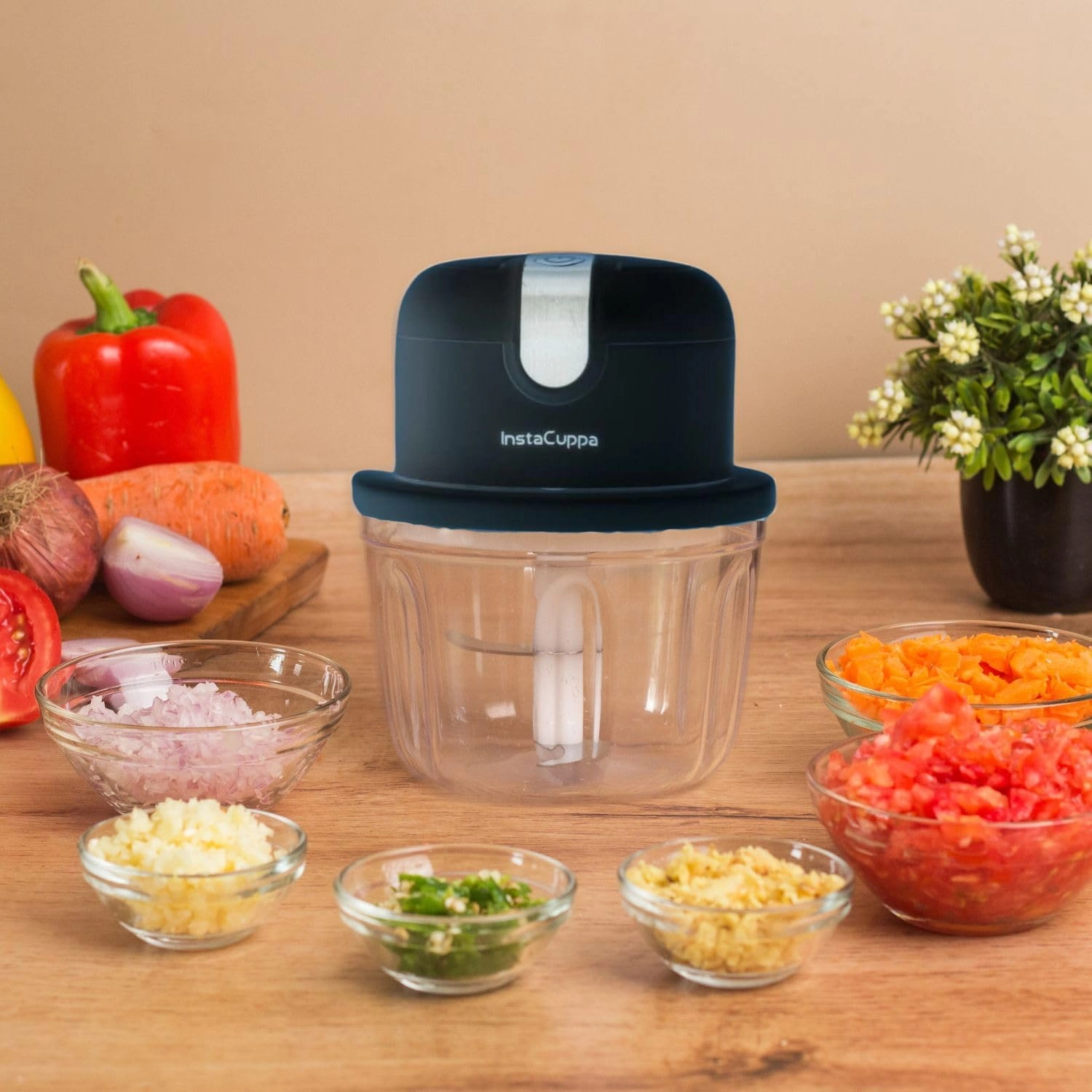 Mini Electric Chopper - 0.35 Liters Battery Powered
