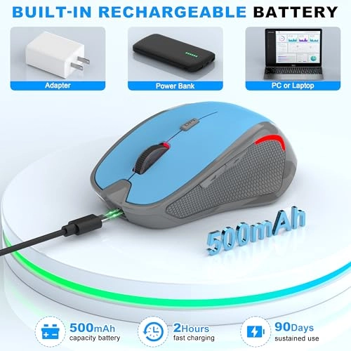 Rechargeable Silent Slim Mouse - Bluetooth