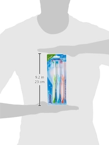 Active Oral Care Junior Toothbrush - 8-12 years Small narrow head 3-Piece Pack