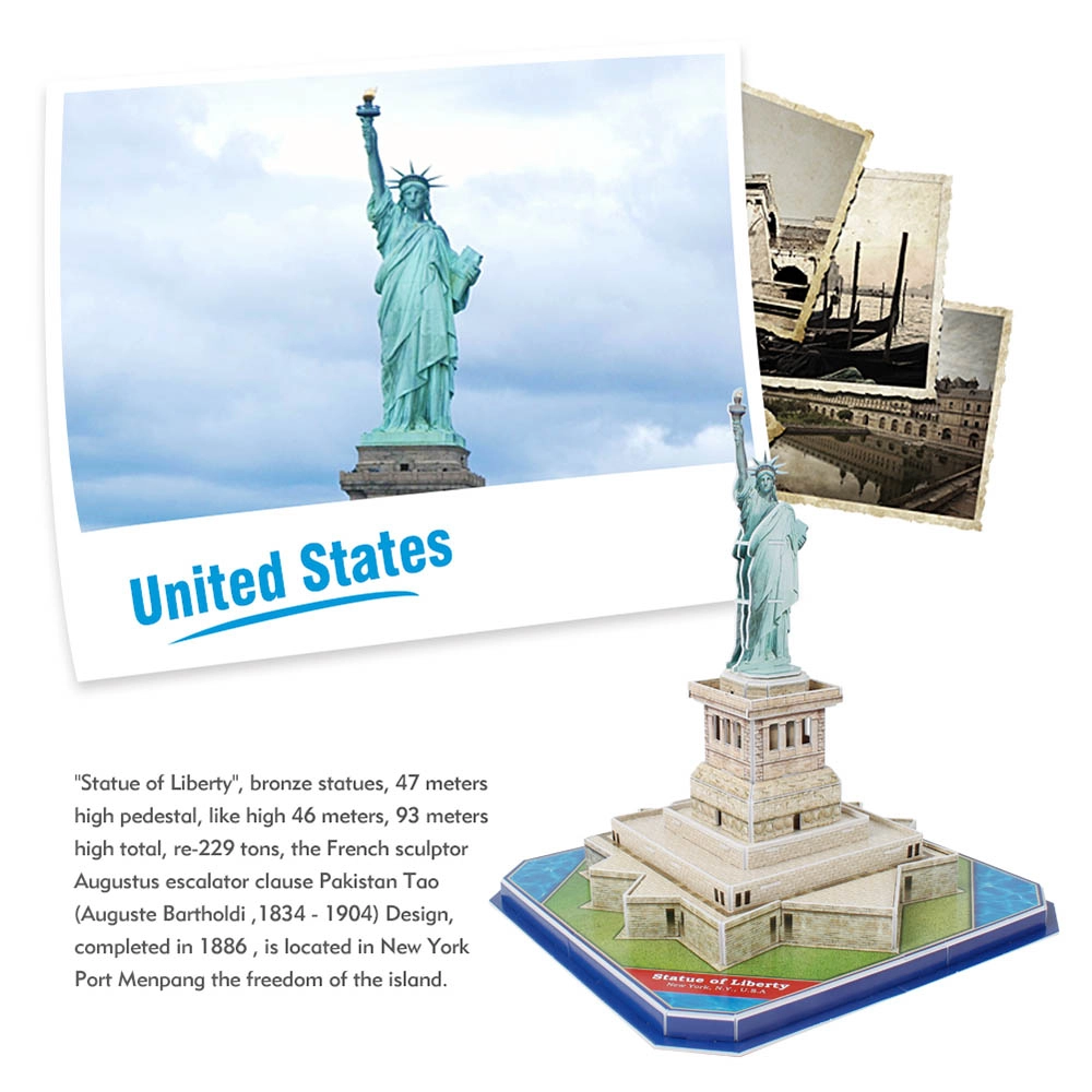 Statue Of Liberty 3D Puzzle (ALGT-C080H) - 39 pcs