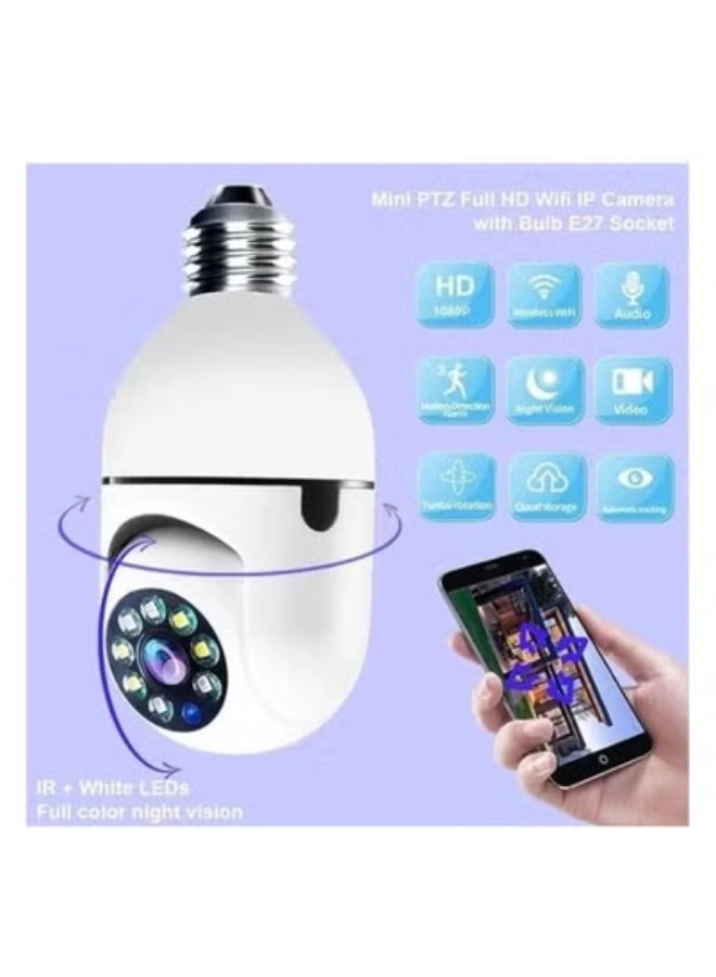 Light Bulb Security Camera 1080P