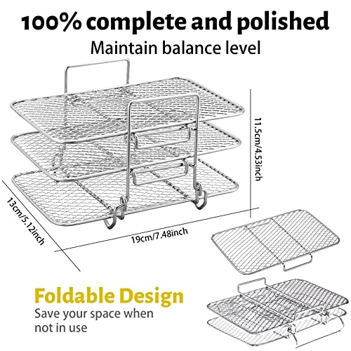 3-Layer Air Fryer Rack - Stainless Steel 1 piece(s)