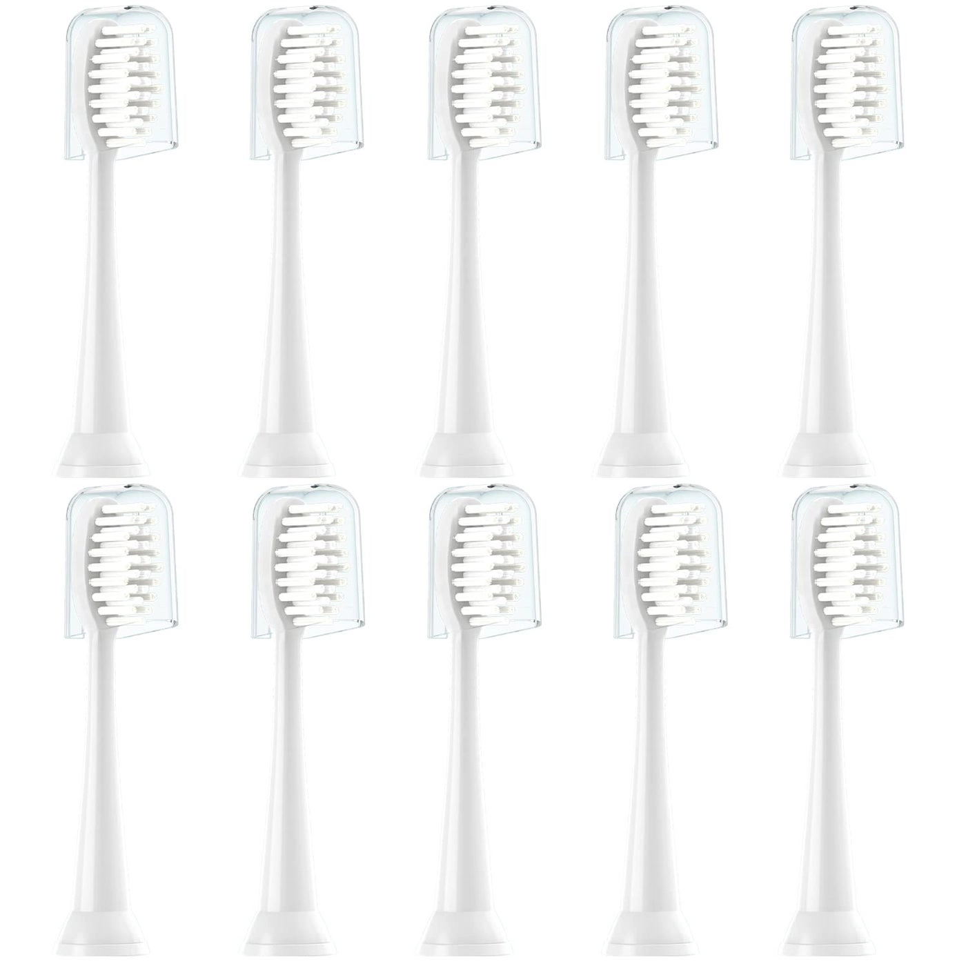 CILGEWH Replacement Toothbrush Heads - 10 Pack Compatible with TAO Clean Electric ToothbrushWhite
