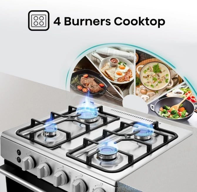 F66G40X 60cm Free Stand Gas Cooker