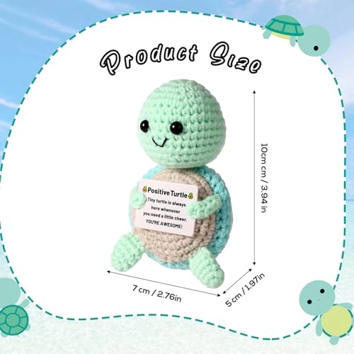 Turtle Mini Knitted 7 cm Wool