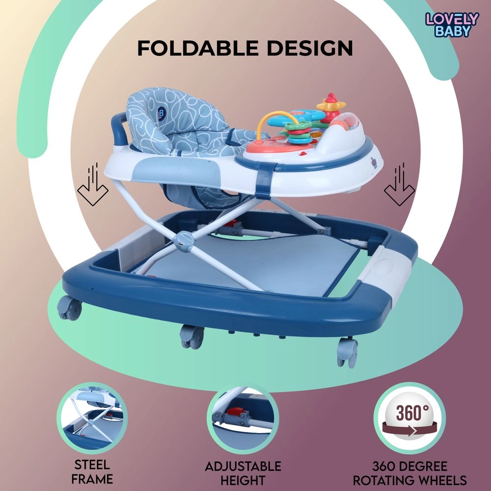 Cosmic Baby Walker - Foldable High back padded seat