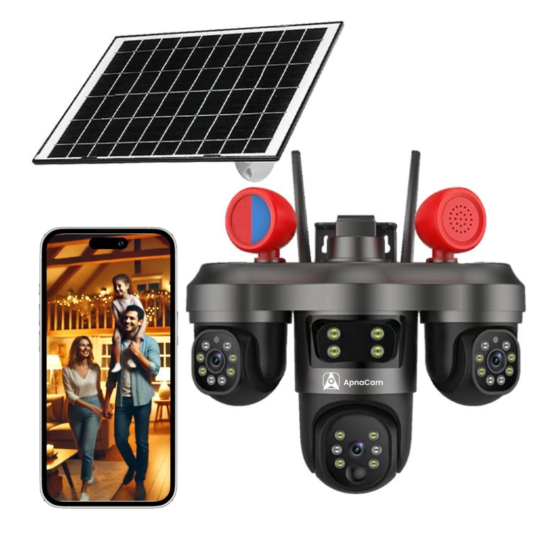 ApnaCam Security Camera,Support@apnacam.com (9599040422) AC_4G_SOLAR_BLK_HORNET_01