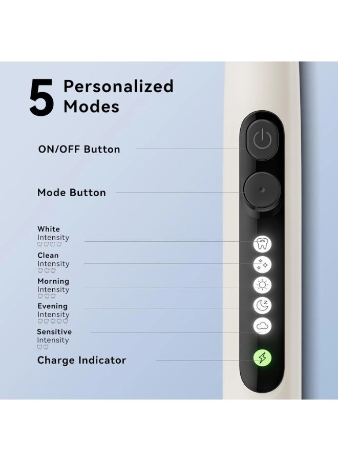 SG-2753 - Ultrasonic Rechargeable 8 Brush Heads 5 Modes