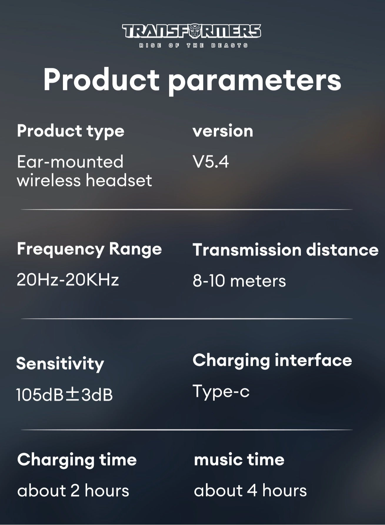 TF-T20 Wireless Headset