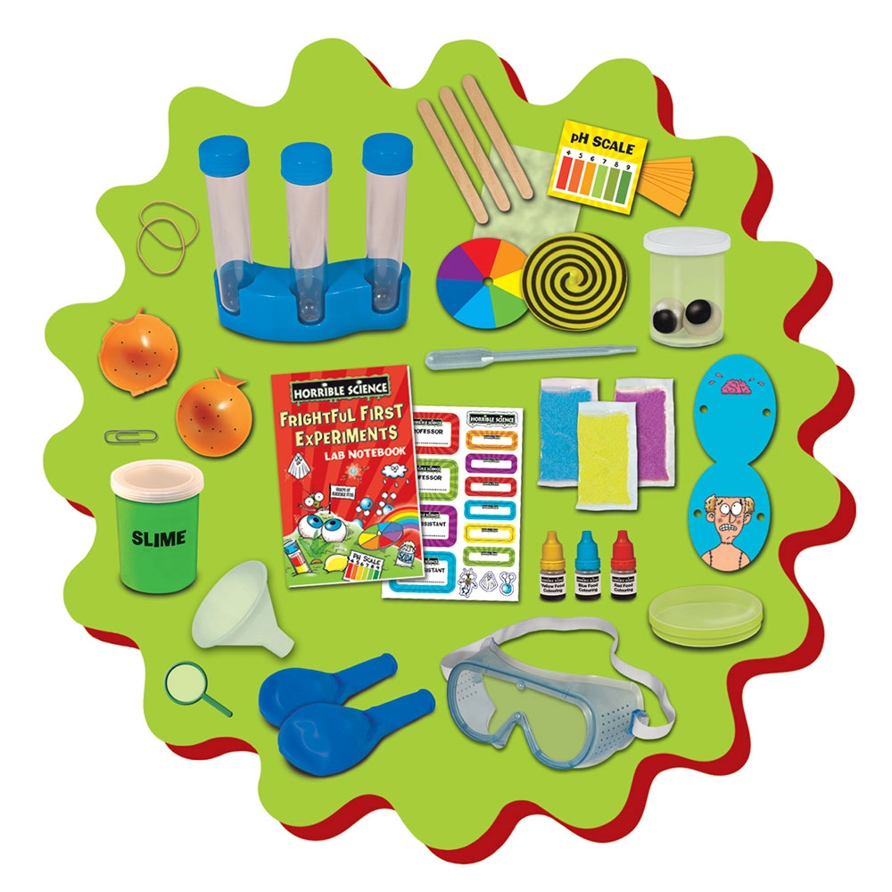 Frightful First Experiments Kit Science - 6 years+ 18 pieces