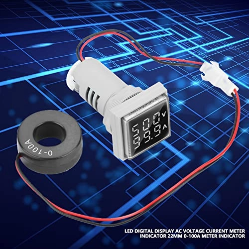 LED Display Volt Amp Meter - 22mm 0-100A