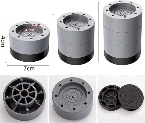 Washing Machine Foot Pads - 4PCS 85 MM Height Adjustable Anti Vibration