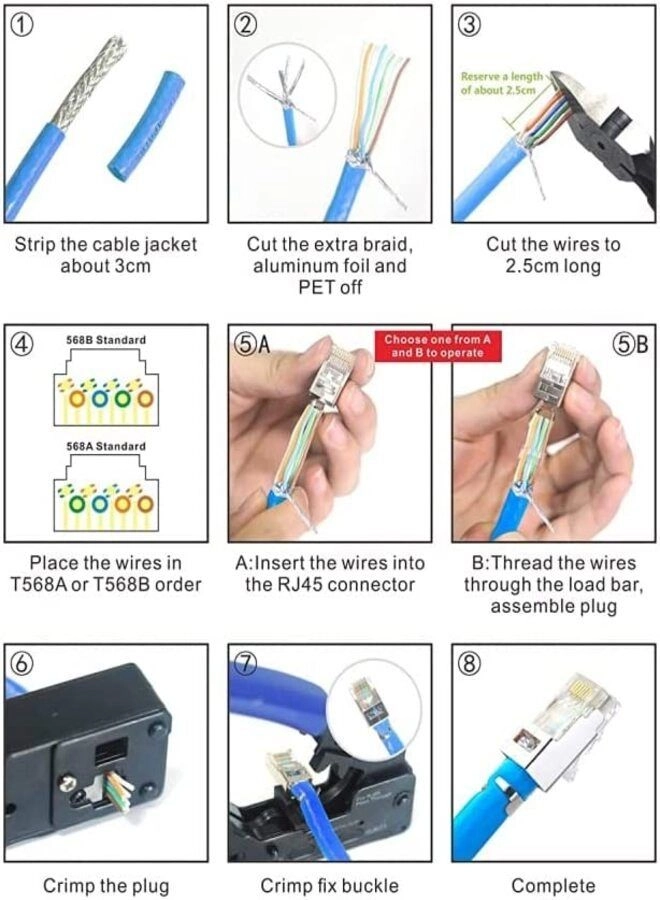 RJ45 Pass through Connectors