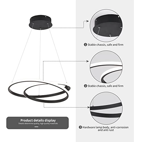 Modern LED Chandelier - 3000-6000K Dimmable