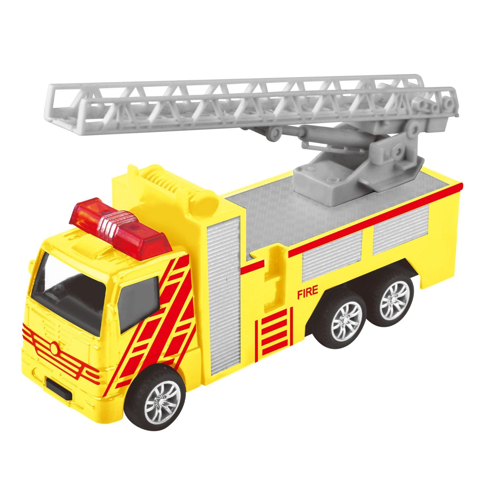 Vroom Vroom Diecast Firetruck 1:43 Yellow