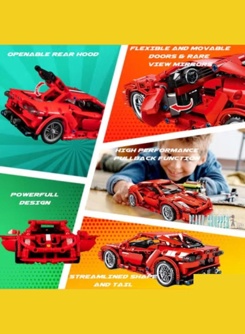 Super Car Building Blocks Set - Cars