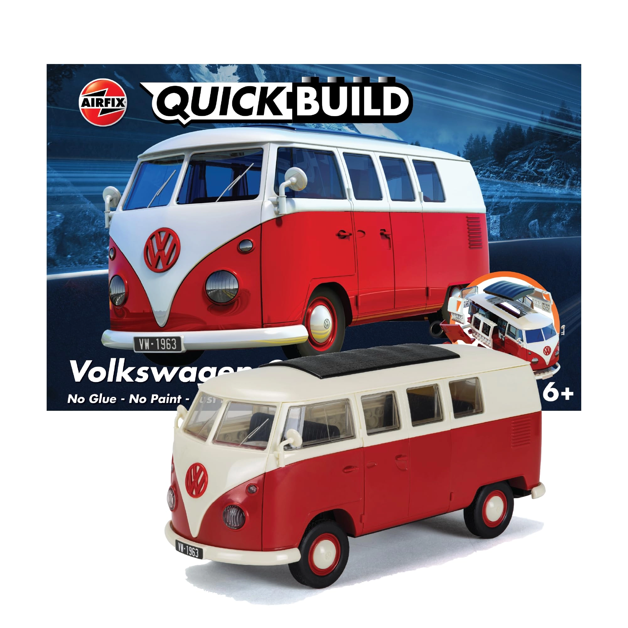Airfix Volkswagen QUICKBUILD VW Camper Van - Vehicle