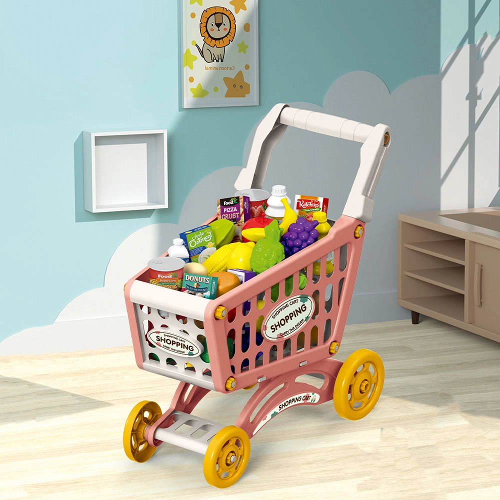 Market Shopping Cart Toy Set - 56pcs (SBF-LS_DIYSC_PI)