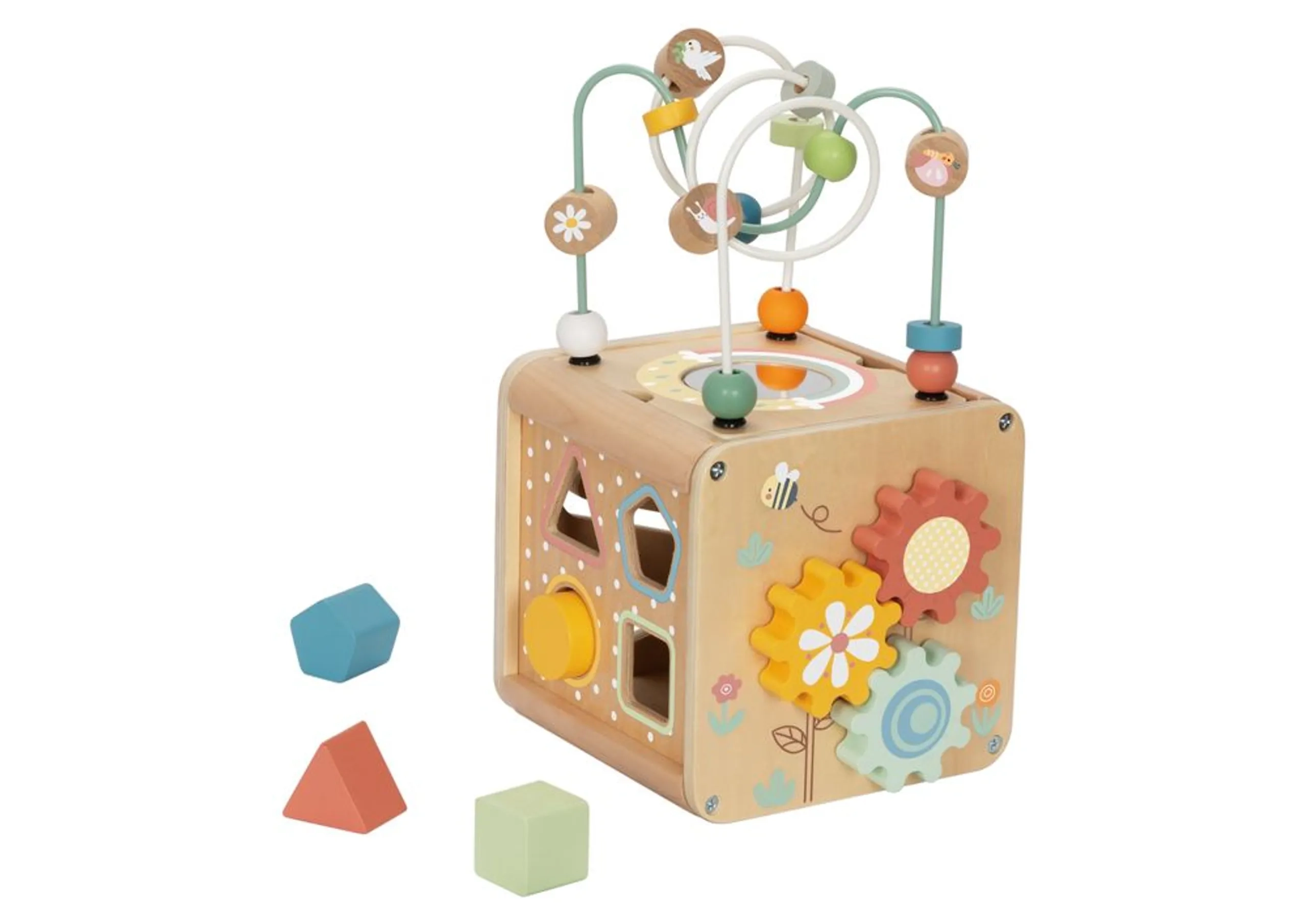 Tooky Toy 7-in-1 Activity Cube - 2 years & above 6 pieces